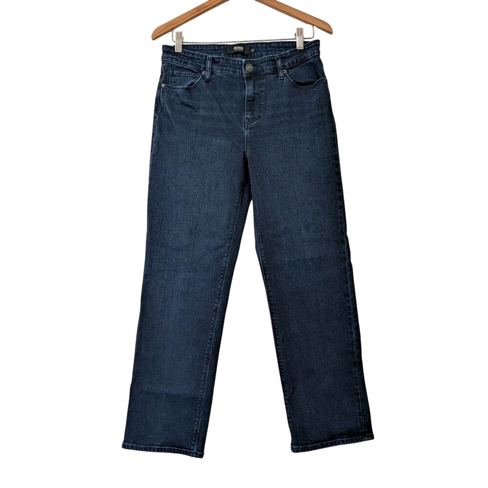 Hudson Women's Size 10 Dark Wash High-Rise Straight Leg Stretch Denim Jeans R